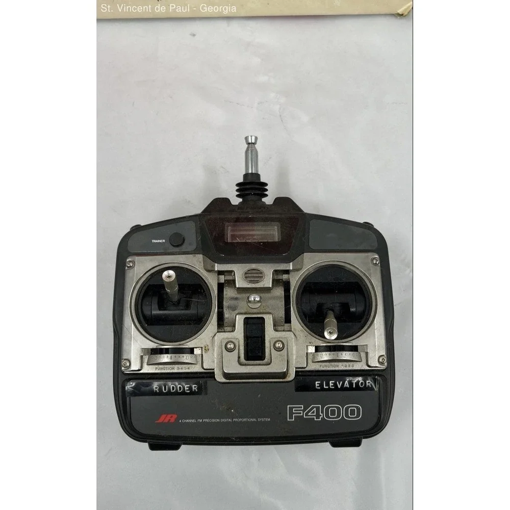 Jr Propo F400 Transmitter 75mhz Fm With R600 Receiver 4 Channel Parts Or Repair